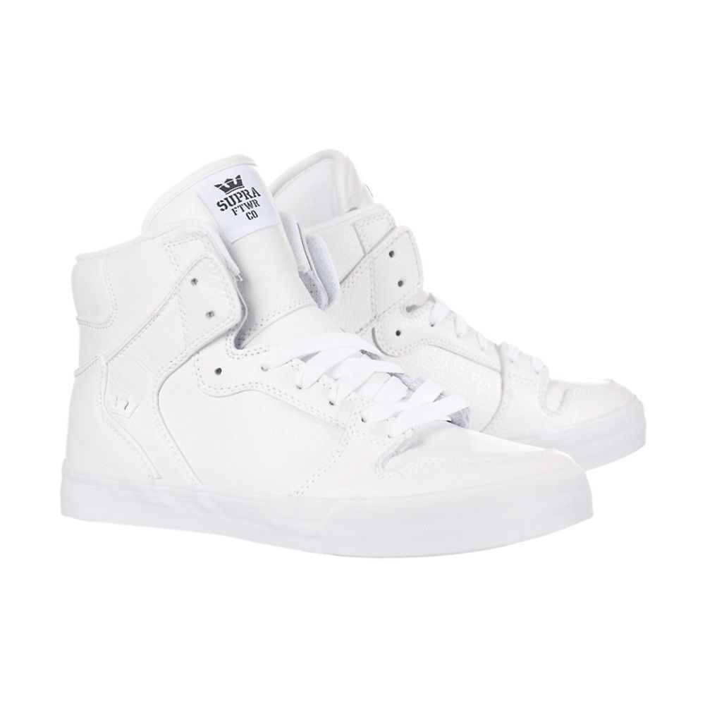 Baskets Montantes Supra Vaider Blanche White Action Homme | TCX-86471474